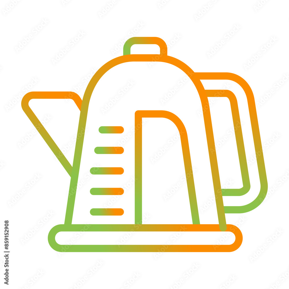 Canvas Prints kettle vector icon