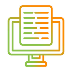 Document Presentation Vector Icon