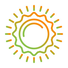 Sun Vector Icon