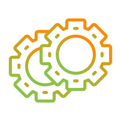 Gears Vector Icon