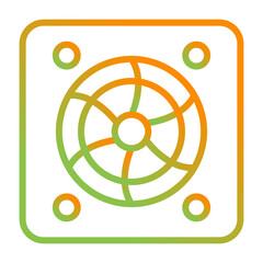 Cooling Fan Vector Icon