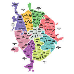 map of the Moscow region 