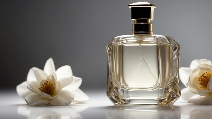 a beutiful white table and plain background with dramatic lighting