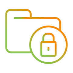 Secure Folder Vector Icon