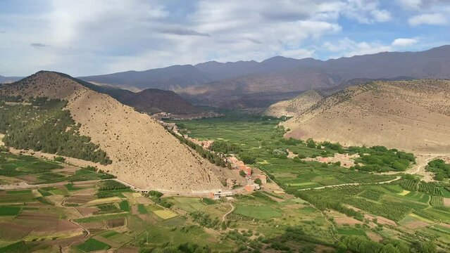 View from the top of the hill in Happy Valley. A&iuml;t Bouguemez Valley.