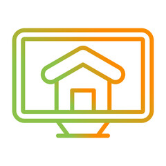 Desktop Screen Vector Icon