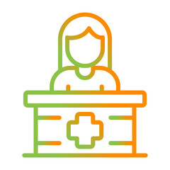 Receptionist Vector Icon