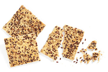Cookies with sesame, sunflower and flax seeds