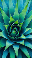 Desert Jewel: Captivating Agave Plant Thriving under Blue Sky