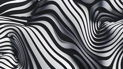 abstract background design. Modern wavy line pattern (guilloche curves) in monochrome colors. Premium stripe texture for banner, business