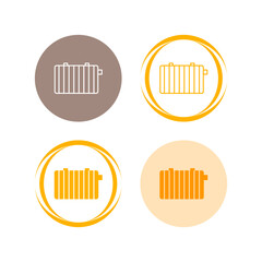 Heat Radiator Vector Icon