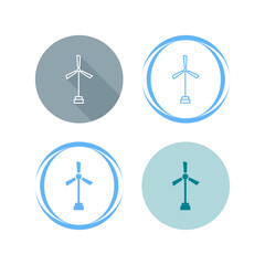Windmill Vector Icon