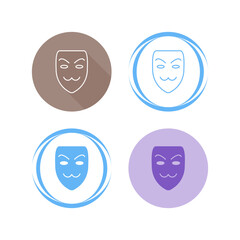 Obraz premium Hacker Mask Vector Icon
