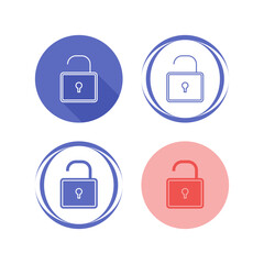 Open Lock Vector Icon Vector Icon