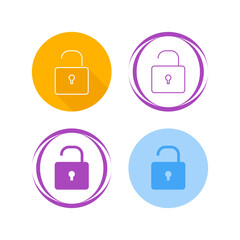 Open Lock Vector Icon