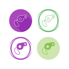 Obraz premium Whistle Vector Icon