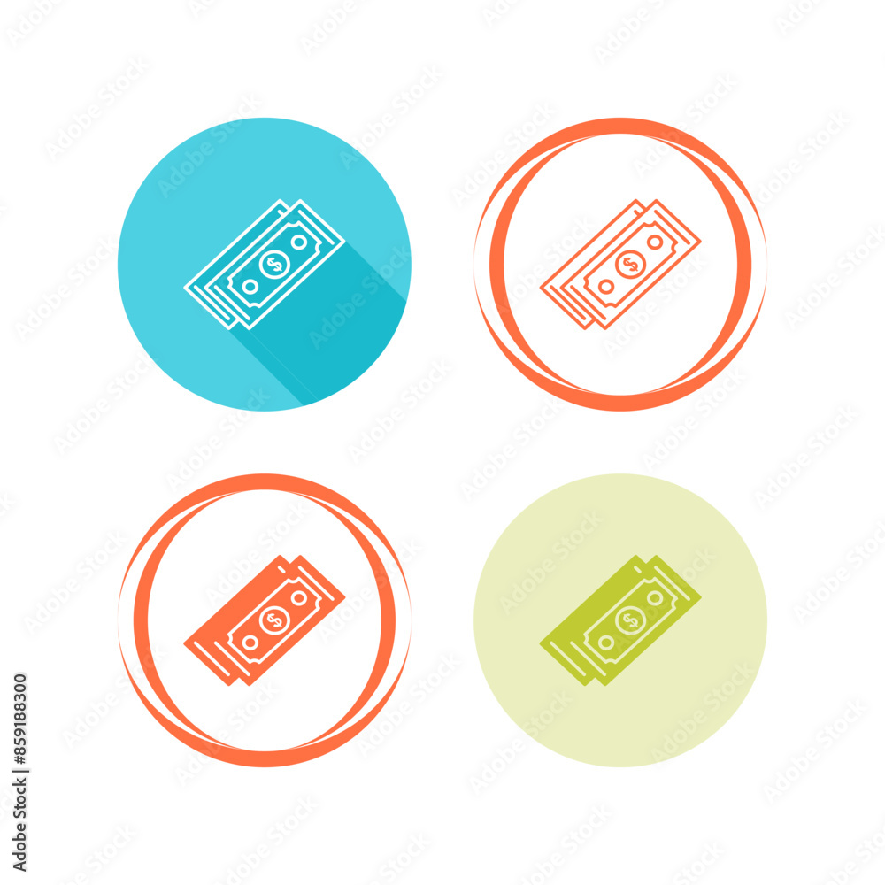 Canvas Prints dollar currency vector icon