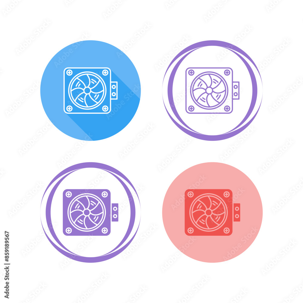 Canvas Prints Ventilation Vector Icon