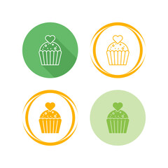 Cupcake Vector Icon