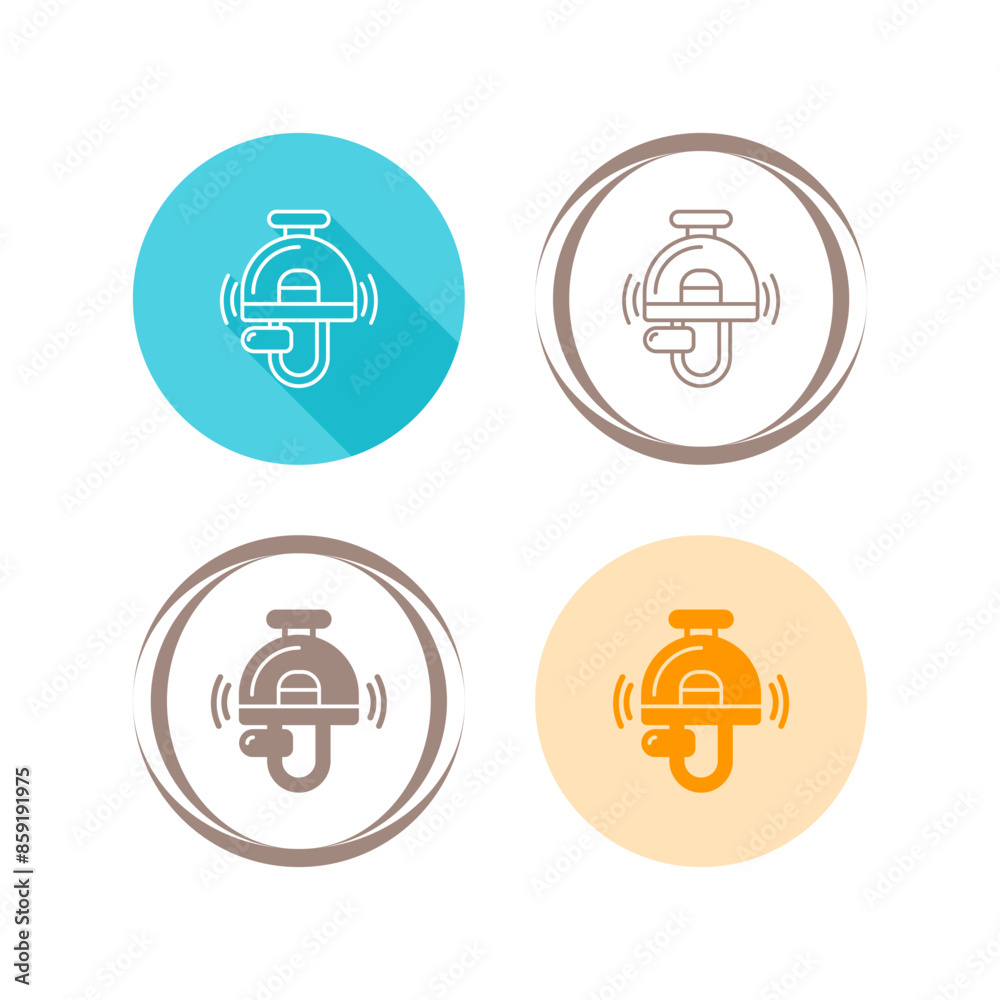 Poster cycle bell vector icon