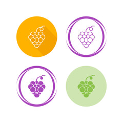 Grapes Vector Icon