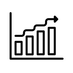 Histogram Chart Icon Ideal for Data Analysis and Statistics