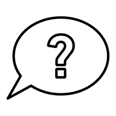 Question Mark Icon Ideal for Help and Interrogation