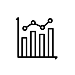 Statistics Icon Ideal for Data Analysis and Performance Metrics