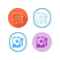 Childrens Painting Vector Icon