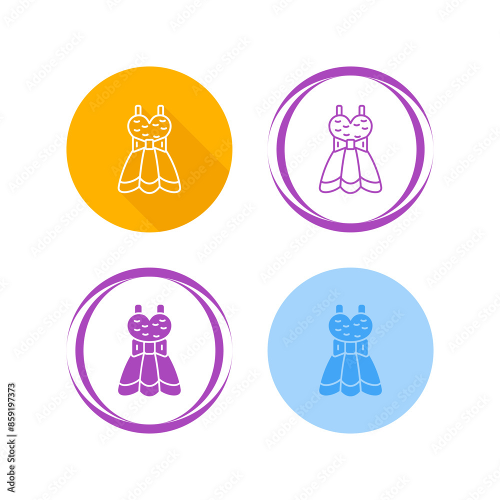 Wall mural clothes vector icon