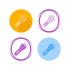 Flashlight Vector Icon