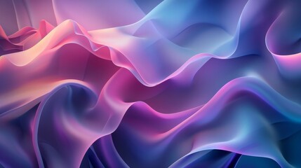 Fototapeta premium Abstract Wavy Background in Vibrant Purple and Blue Hues
