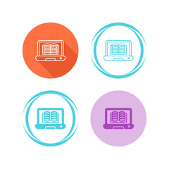 Online Learning Vector Icon
