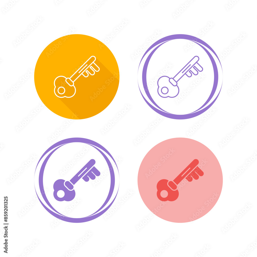 Poster key vector icon