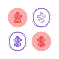 Diving Helmet Vector Icon