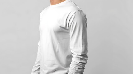 man, clothing, t-shirt, clothe, shirt, blank, sleeve, apparel, front, isolated, template, fashion, long, wear, cotton, white, design, male, back, textile, uniform, sport, print, body, mock, sweatshirt