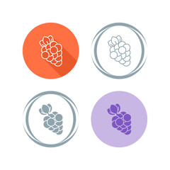 Grapes Vector Icon