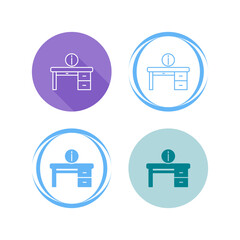 Information Desk Vector Icon