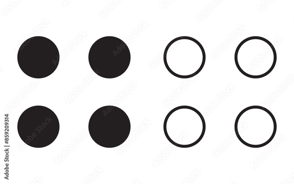 Poster menu icon set vector. web menu sign and symbol. buttons for website, ui navigation, mobile app, pres