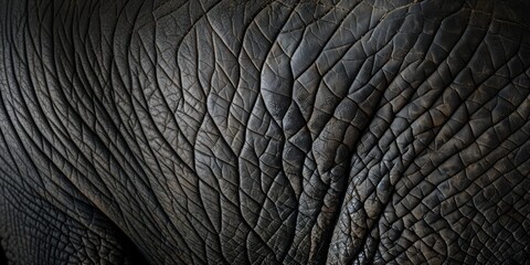 African Elephant Animal skin or hide texture detailed hairs and whiskers, wrinkles close up image shot in studio.