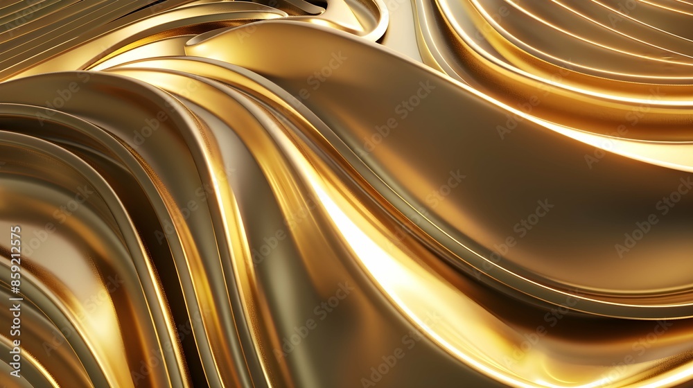 Canvas Prints Luxury golden 3d background