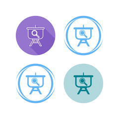 Searching Presentation Vector Icon