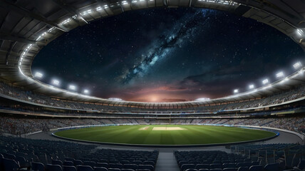 Cricket Stadium Background 4k | Night View
