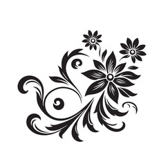 black and white floral background