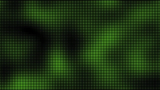 a green green texture made of black dots. cyber, techno background animation