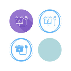 Battery charger Vector Icon