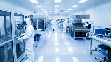 半導体のクリーンルームのイメージ