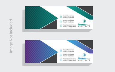 A professional email signature design to enhance your brand's communication. Ideal for businesses, our customizable templates ensure a polished and cohesive look.