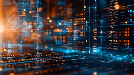 logistical concept - future technology background with connection lines