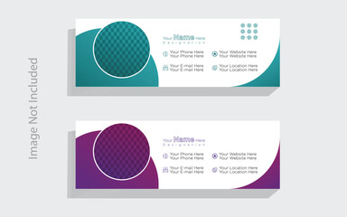 A professional email signature design to enhance your brand's communication. Ideal for businesses, our customizable templates ensure a polished and cohesive look.